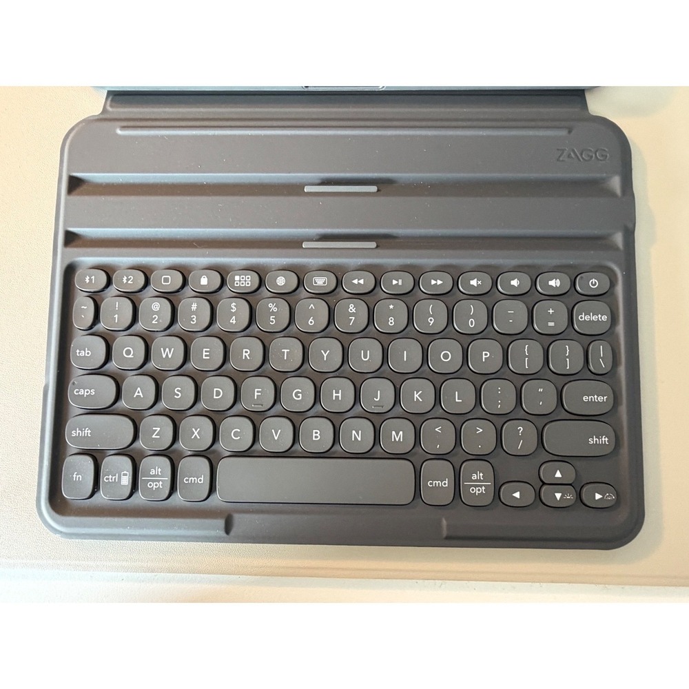 Zagg‎ Pro Keys Wireless Keyboard and Detachable Folio Case Charcoal Gray iPad